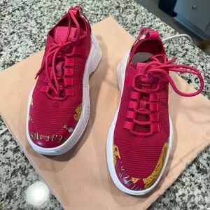 Versace Vibrant Pink Sneakers